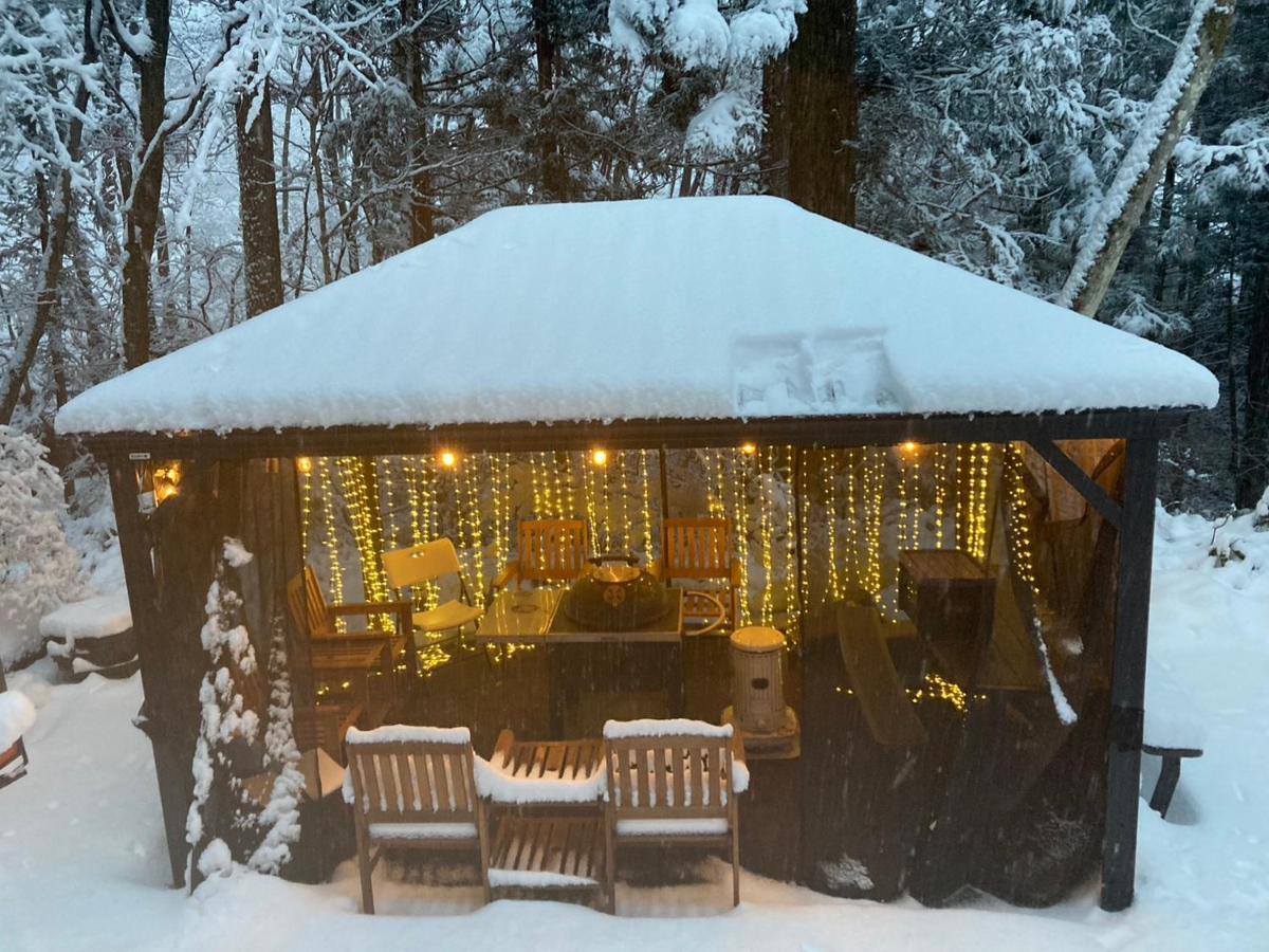 一棟貸切 森のお風呂とアウトドアサウナ 日光雪月花 Villa Dış mekan fotoğraf